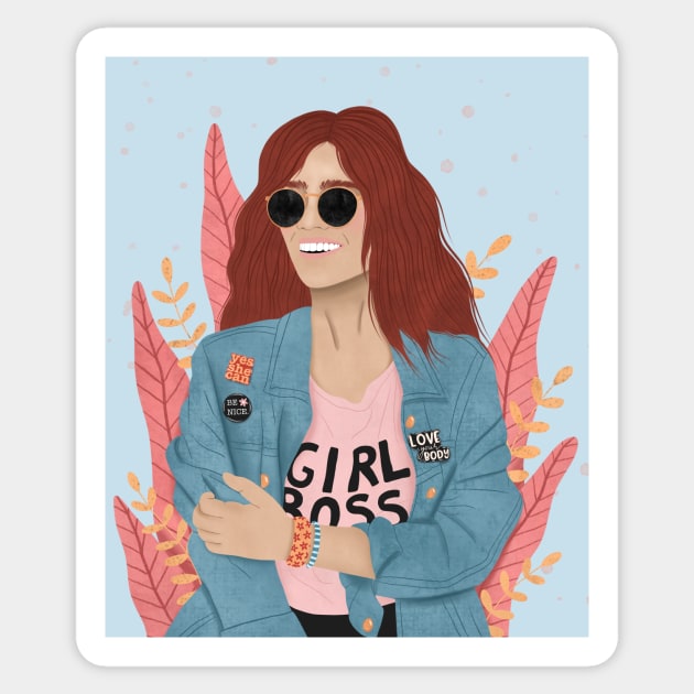 GIRL BOSS Sticker by The Cute Feminist